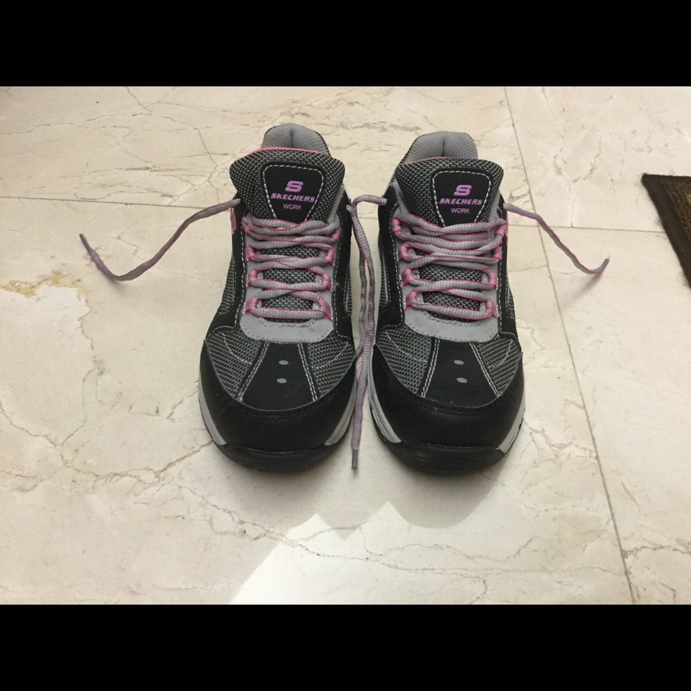 Skechers work boots. Wore once.